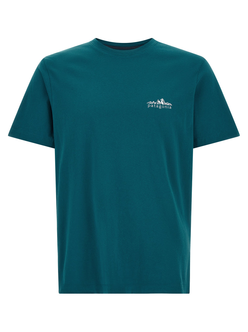 PATAGONIA Bicolor Cotton T-Shirt - Fitz Roy Foothills