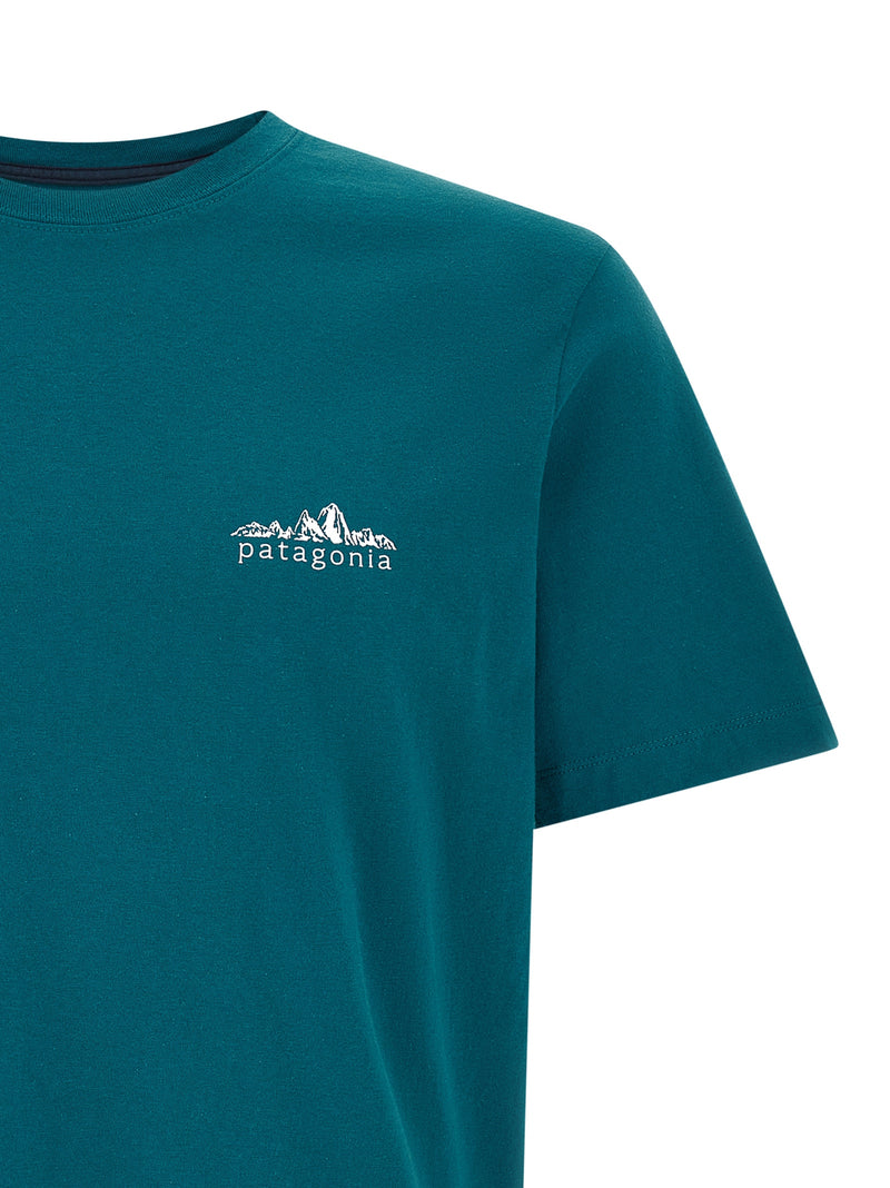PATAGONIA Bicolor Cotton T-Shirt - Fitz Roy Foothills