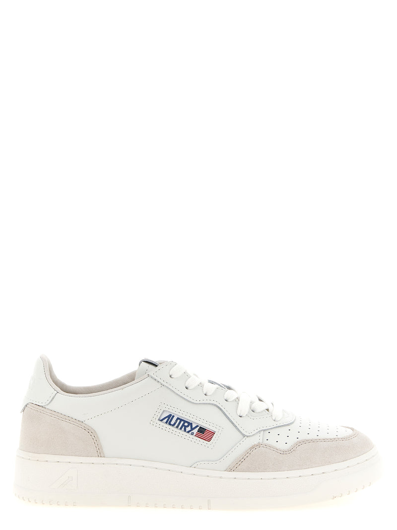 Autry White Cowhide Low Top Sneakers - Retro Charm Meets Modern Style