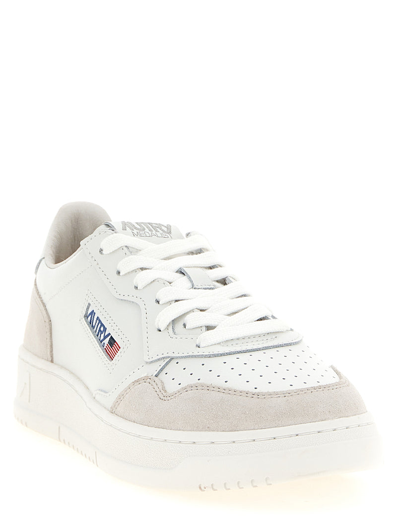Autry White Cowhide Low Top Sneakers - Retro Charm Meets Modern Style