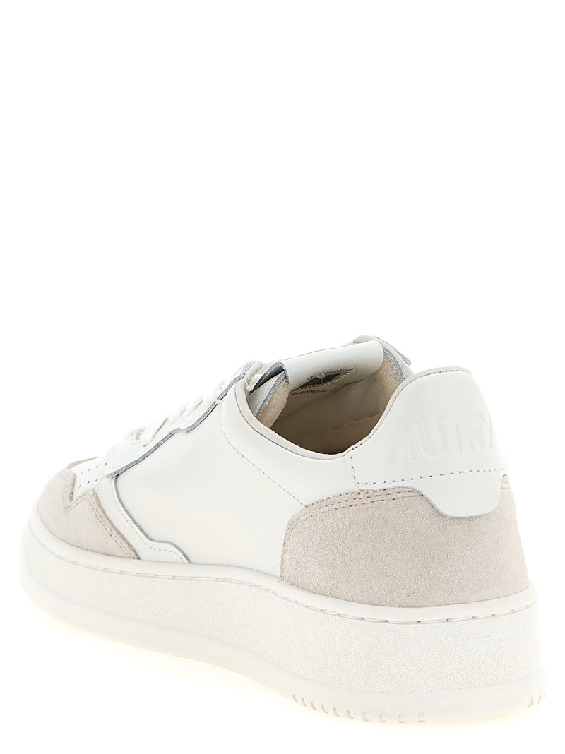 Autry White Cowhide Low Top Sneakers - Retro Charm Meets Modern Style