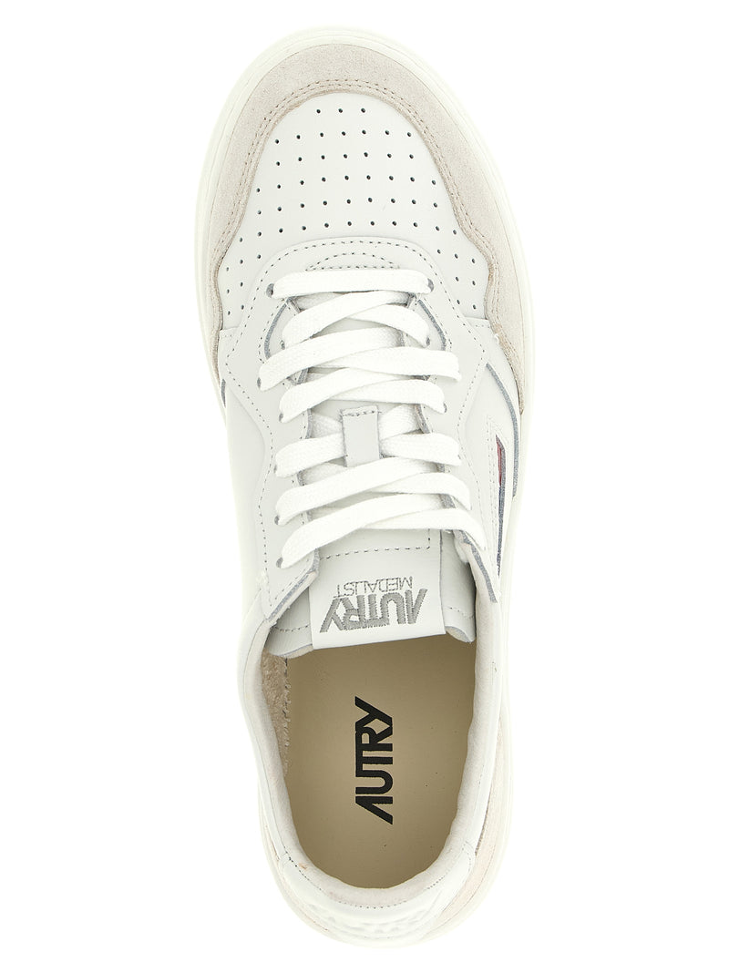 Autry White Cowhide Low Top Sneakers - Retro Charm Meets Modern Style