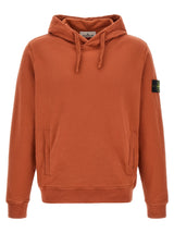 Stone Island Orange Cotton Sweatshirt
