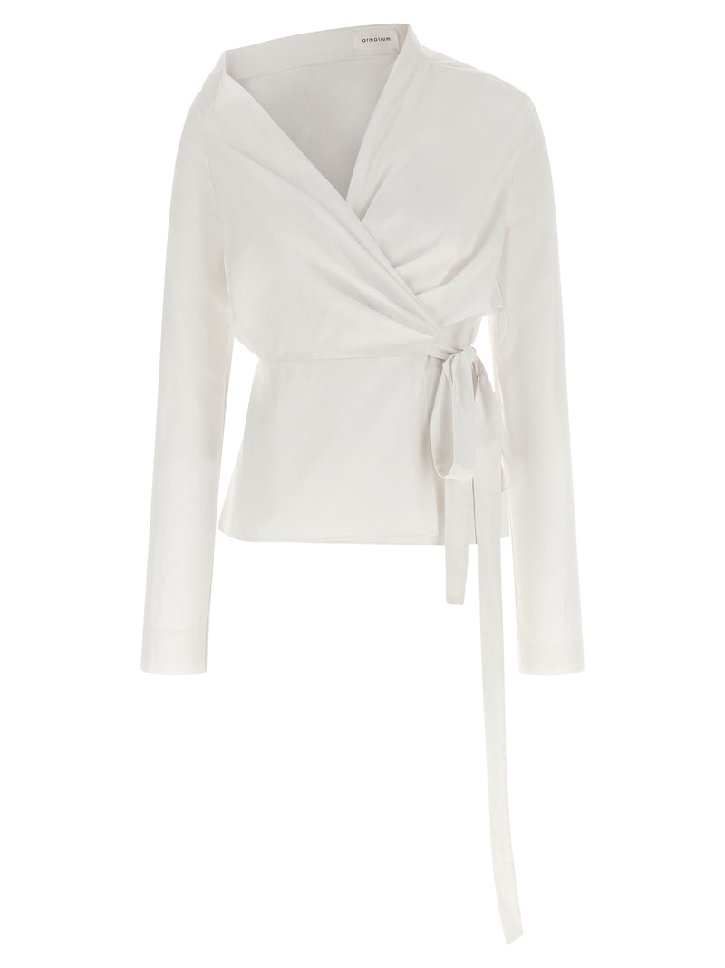 Armarium Thalassa White Cotton Blouse - Contemporary Elegance