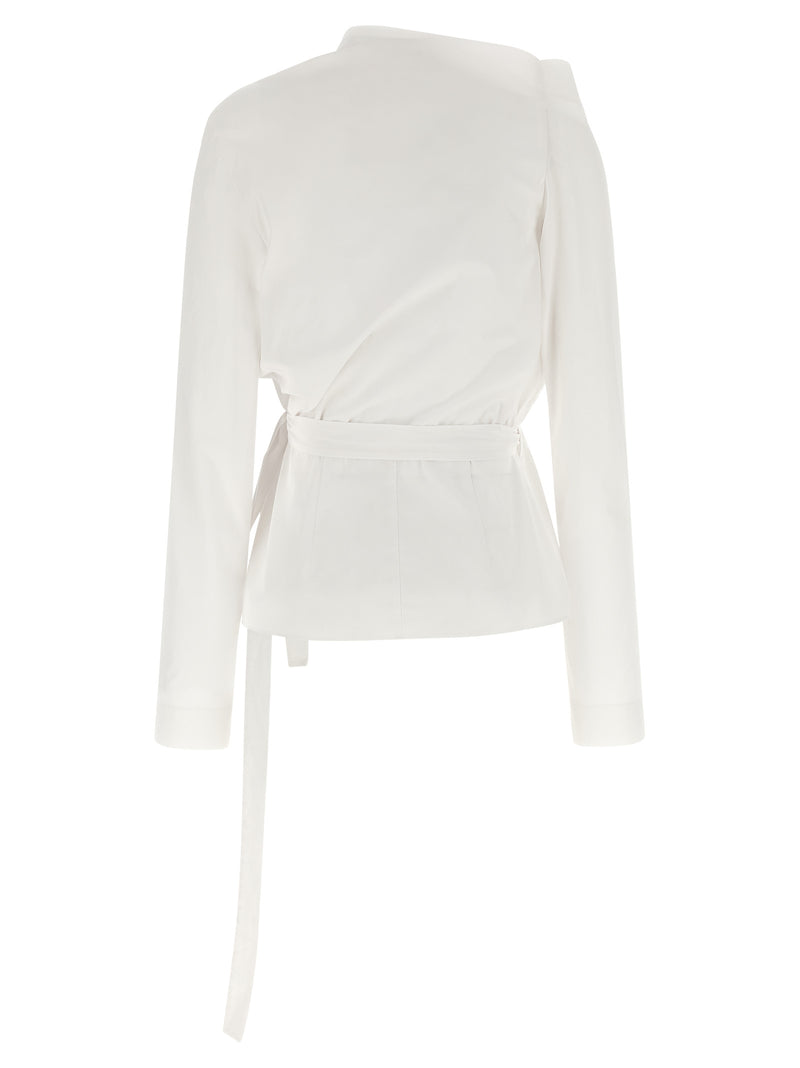 Armarium Thalassa White Cotton Blouse - Contemporary Elegance