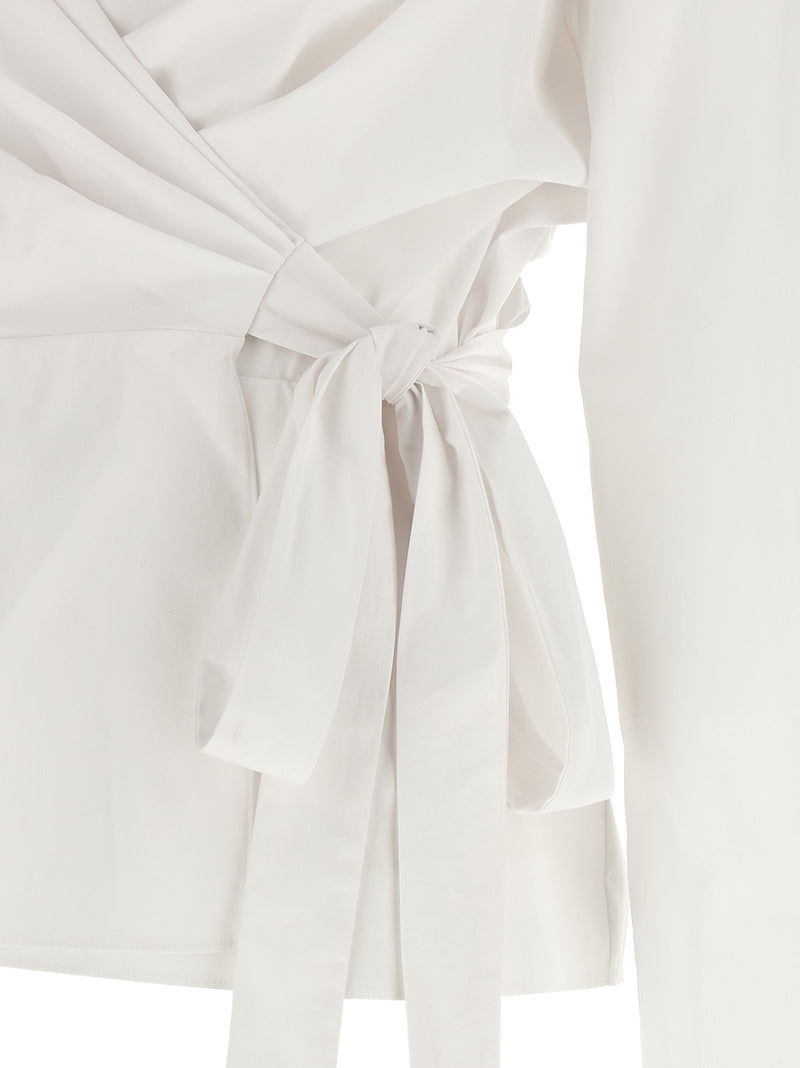 Armarium Thalassa White Cotton Blouse - Contemporary Elegance