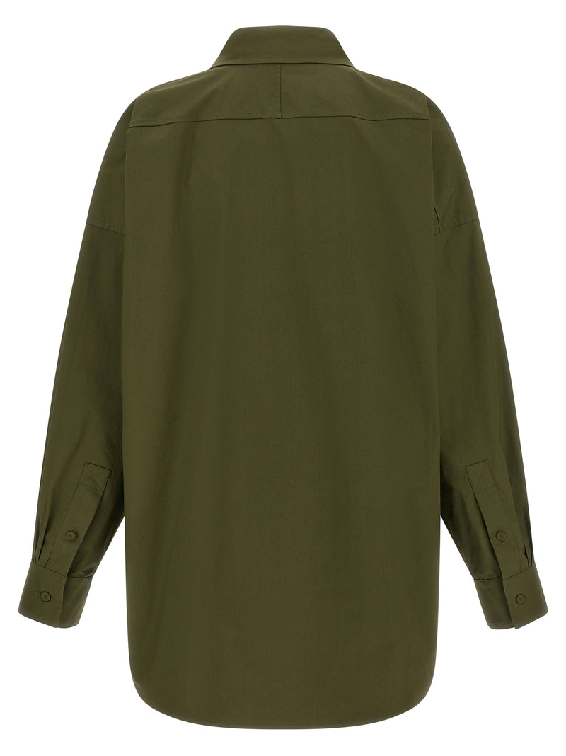 Armarium Elsa Bicolor Cotton Blouse - Green
