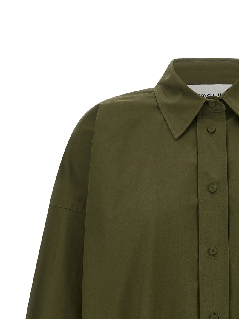 Armarium Elsa Bicolor Cotton Blouse - Green
