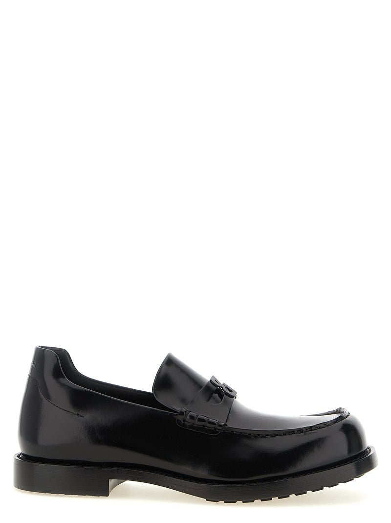 Balenciaga Black Calfskin Slip-On Loafers - Comfy Elegance
