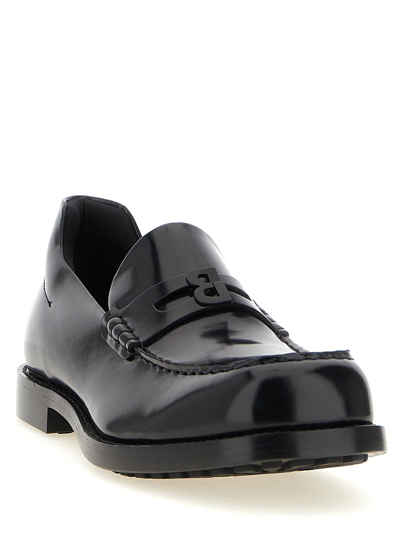 Balenciaga Black Calfskin Slip-On Loafers - Comfy Elegance