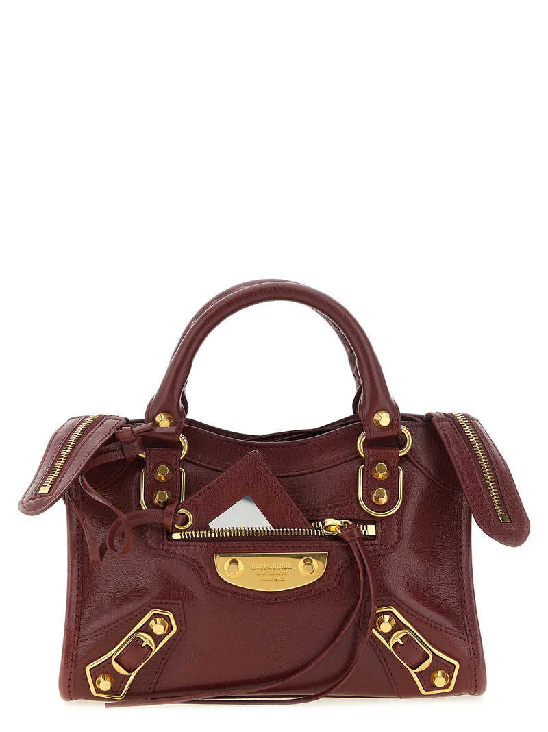 Balenciaga Le City Uptown Mini Handbag in Bordeaux