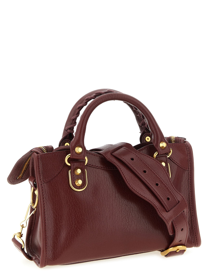 Balenciaga Le City Uptown Mini Handbag in Bordeaux