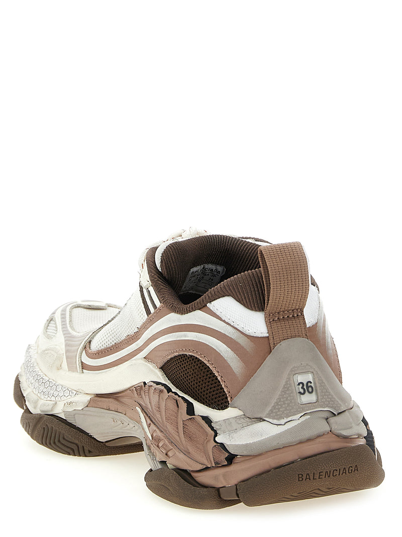 Balenciaga Triple S.2 Brown Polyethylene Athletic Sneakers