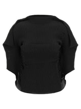 Issey Miyake Black Polyester Blouse