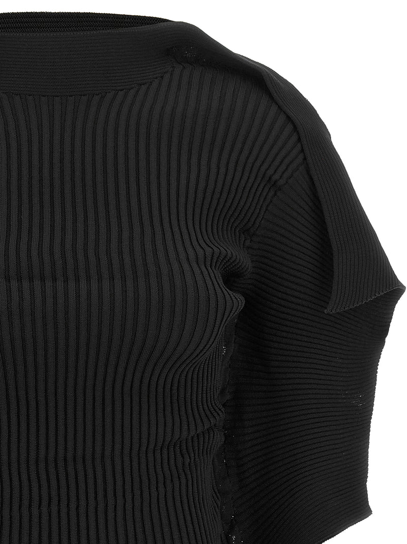 Issey Miyake Prance Black Polyester Blouse