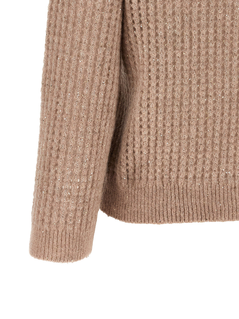 Peserico Beige Polyamide Cardigan - Luxurious Winter Wear