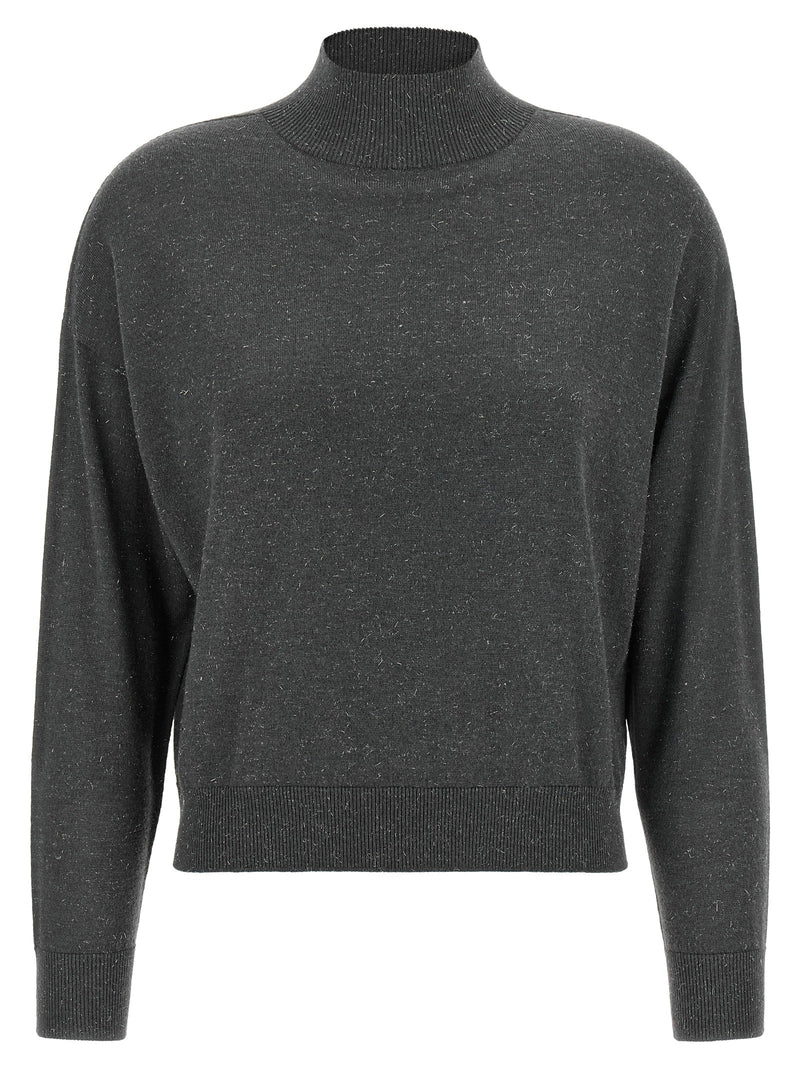 Peserico Gray Virgin Wool Cardigan - Elegant Winter Essential