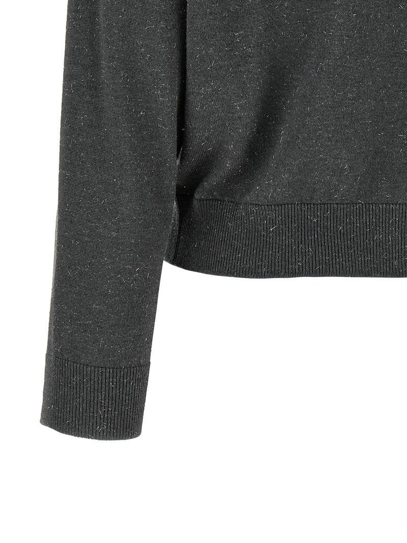 Peserico Gray Virgin Wool Cardigan - Elegant Winter Essential