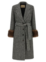 Valentino Garavani Bicolor Virgin Wool Coat