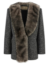 Valentino Garavani Bicolor Virgin Wool Coat