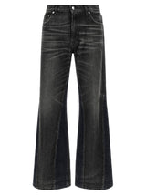 Haikure Gray Cotton Flared Jeans