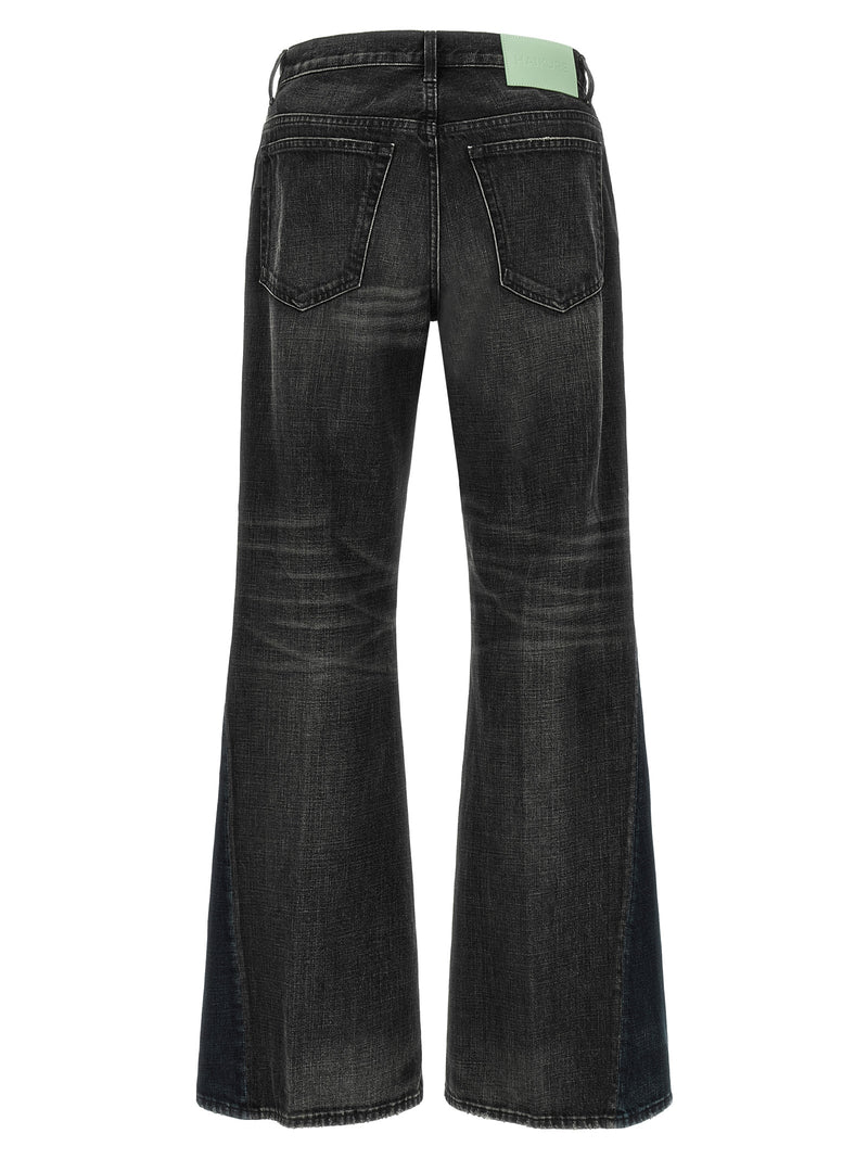 Haikure Claire Gray Cotton Flared Jeans
