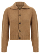 MM6 Maison Margiela Beige Wool Cardigan