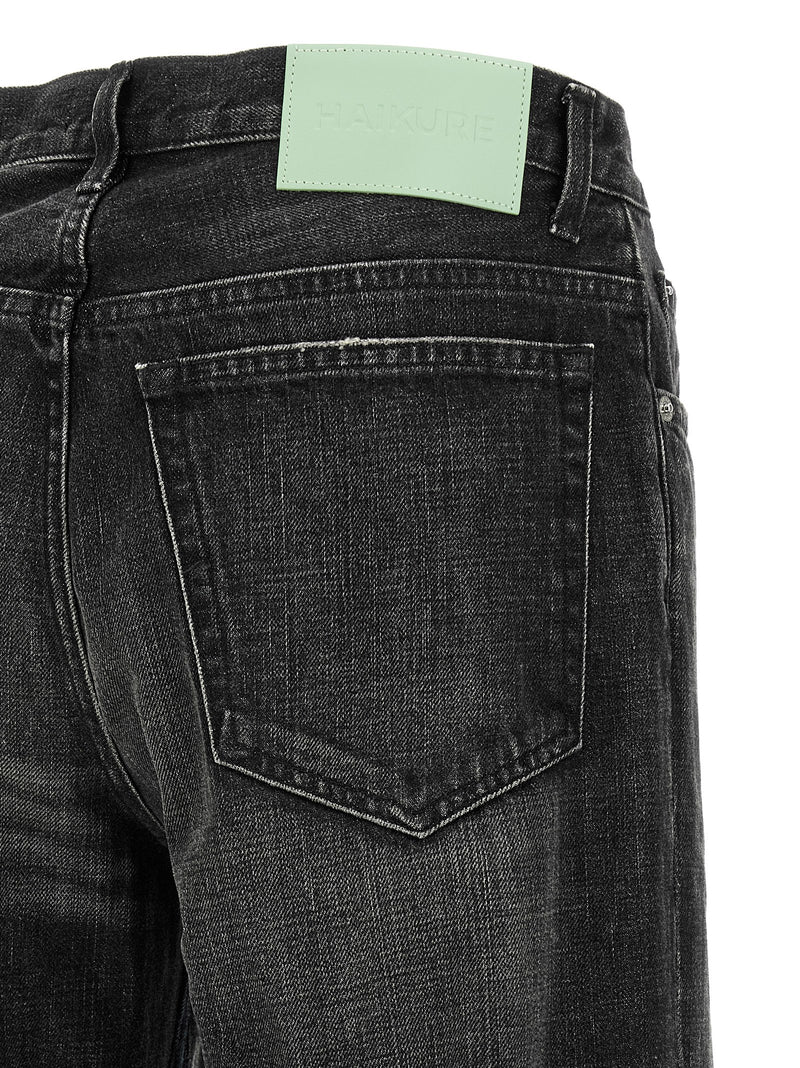 Haikure Claire Gray Cotton Flared Jeans