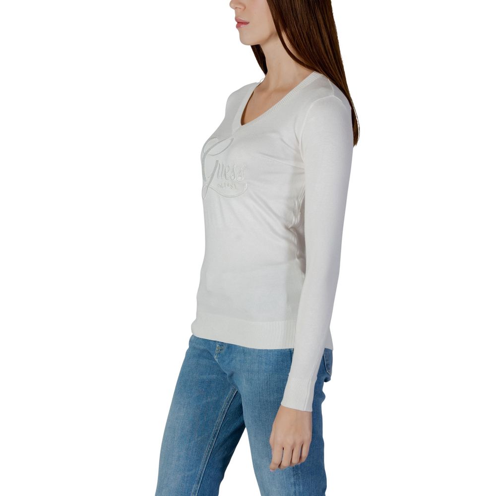 Guess Cream Viscose Sweatshirt