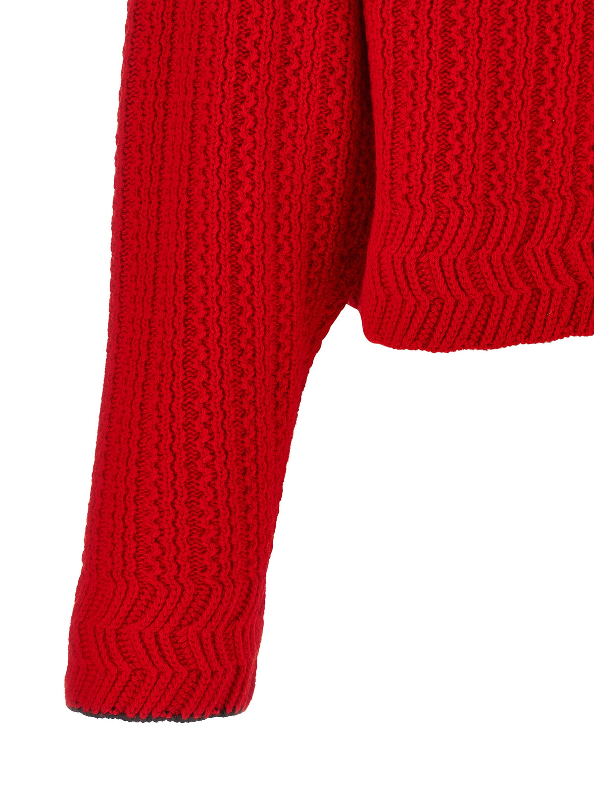 Chloé Red Wool Cardigan
