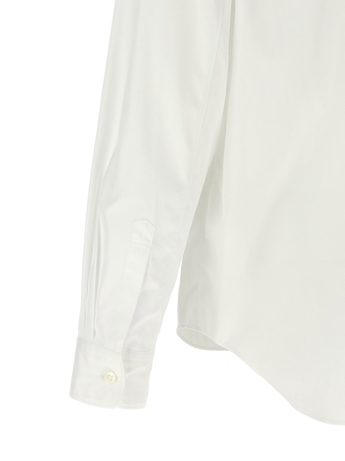 Comme Des Garçons White Cotton Blouse