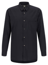Comme Des Garçons Blue Polyester Blouse