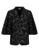 Comme Des Garçons Black Polyester Blazer