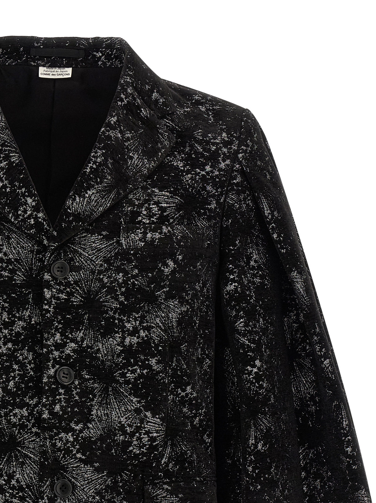 Comme Des Garçons Black Polyester Blazer