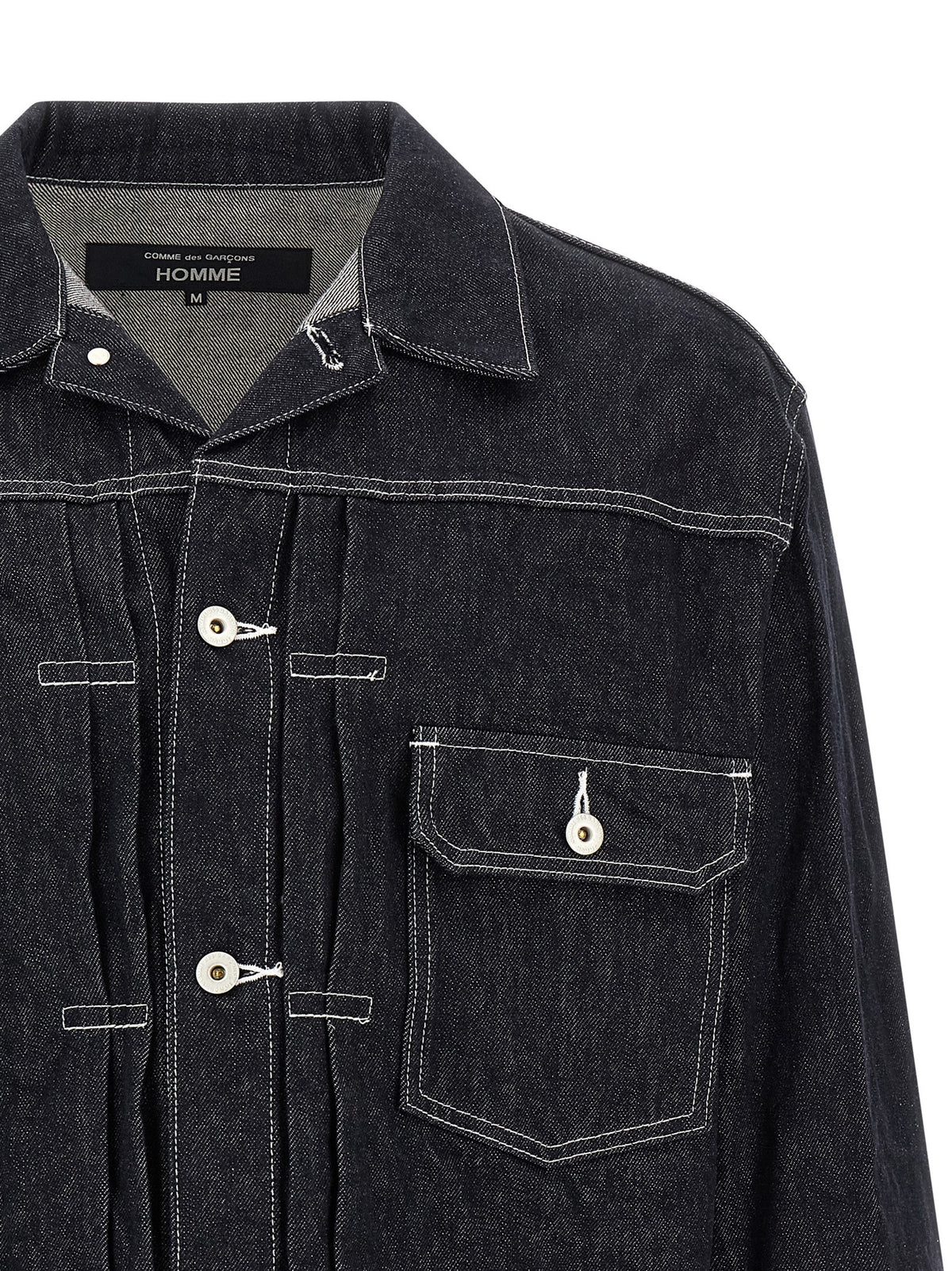 Comme Des Garçons Blue Cotton Denim Jacket
