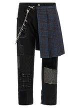 Junya Watanabe Black Cotton Straight-Leg Jeans