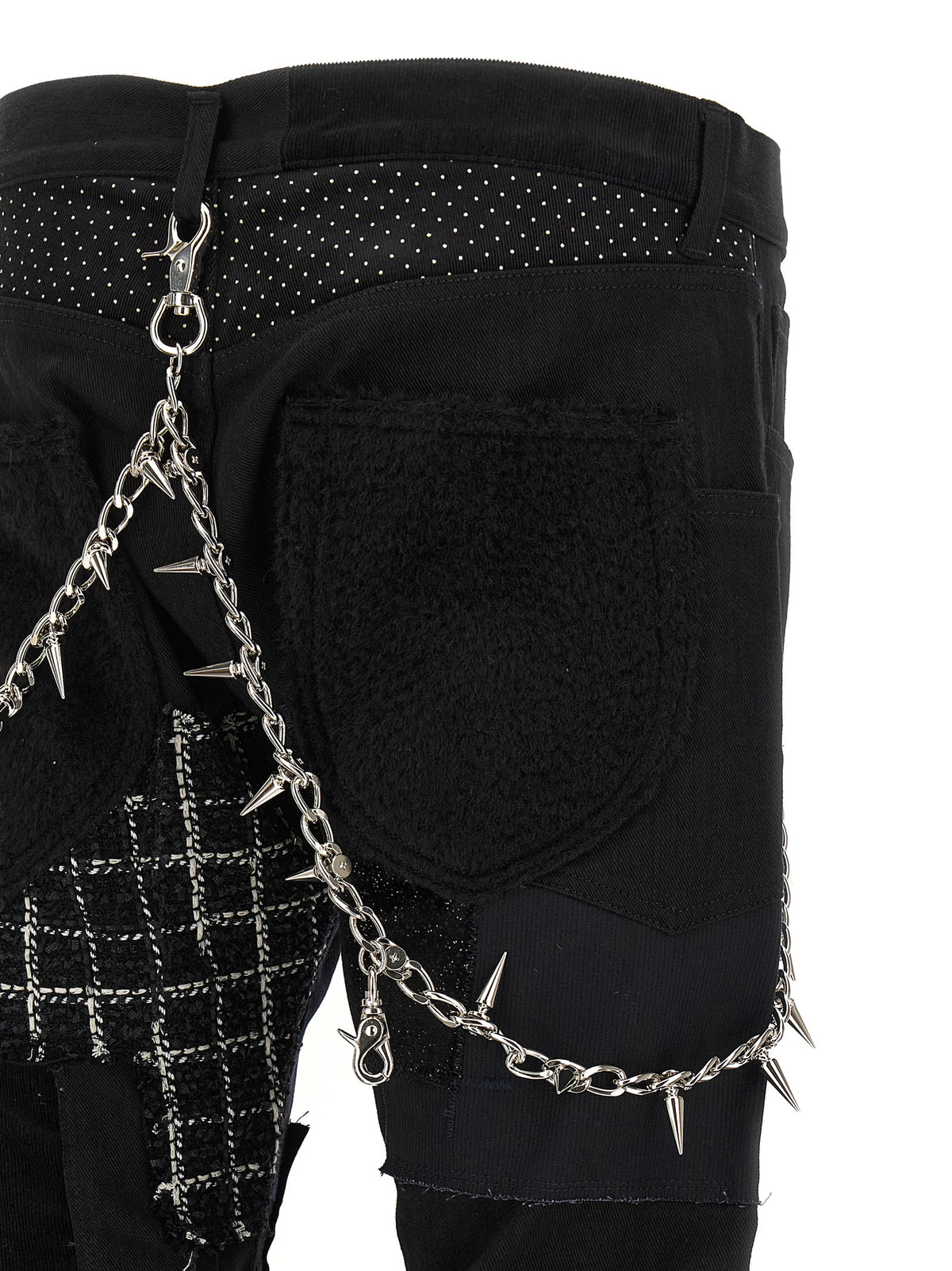 Junya Watanabe Black Cotton Straight-Leg Jeans