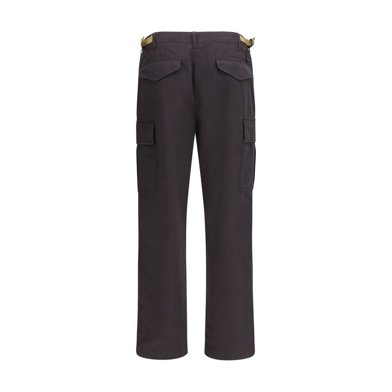 Burberry Brown Cotton Cargo Pants for Men