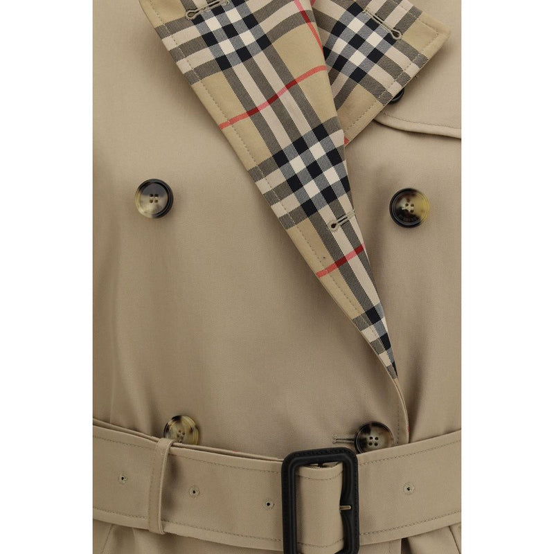 Burberry Lakefield Beige Cotton Trench Coat for Women