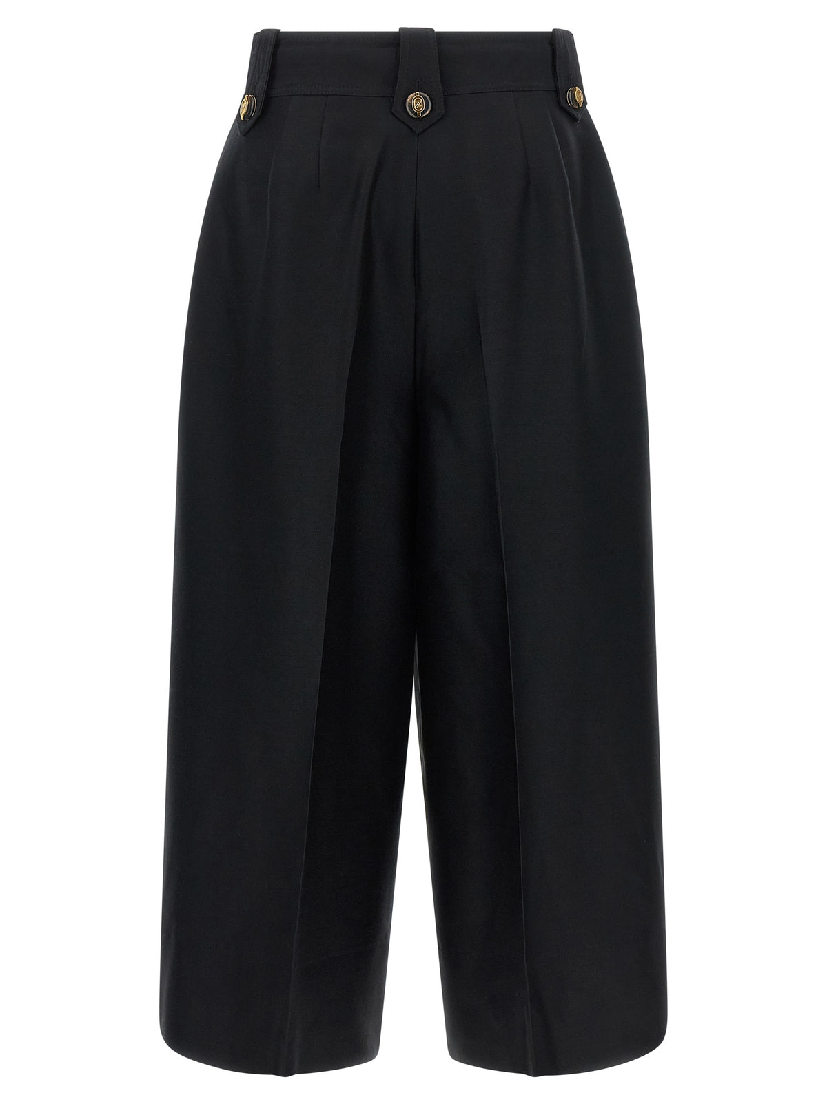 Zimmermann Black Wool Cropped Pants
