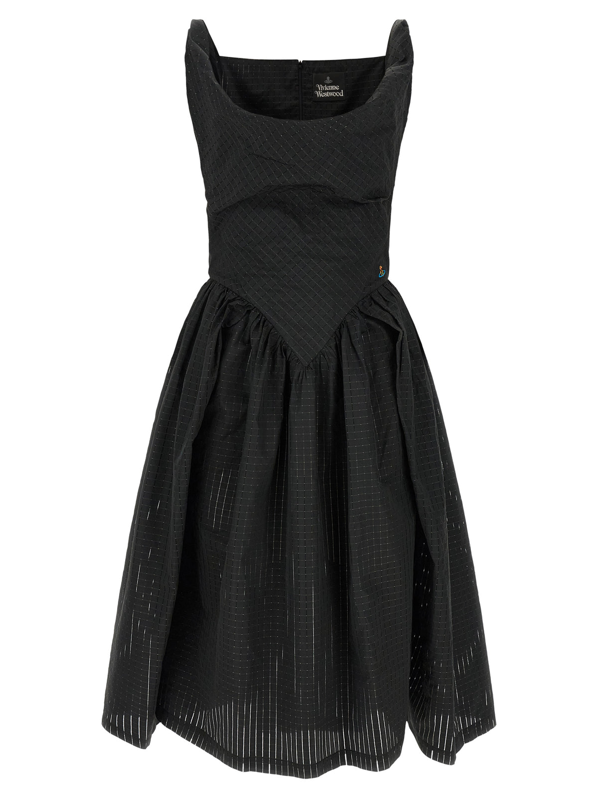 Vivienne Westwood Black Polyester Midi Dress