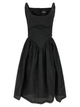 Vivienne Westwood Black Polyester Midi Dress