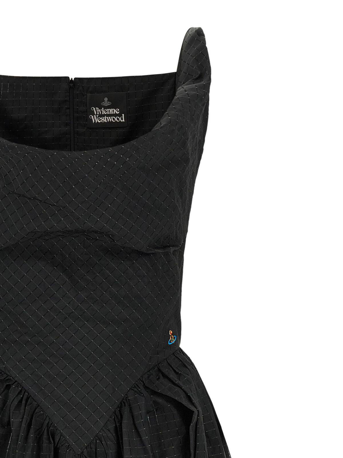 Vivienne Westwood Black Polyester Midi Dress