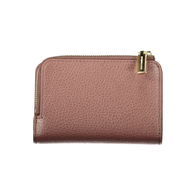 Coccinelle Brown Leather Women's Wallet - Metallic Soft Design