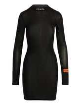 Heron Preston Black Polyester Short Dress