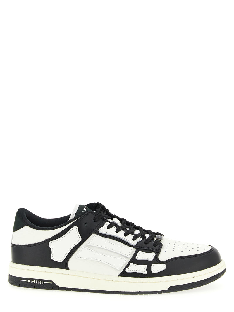 Amiri Bicolor Calfskin Skel Low Top Sneakers