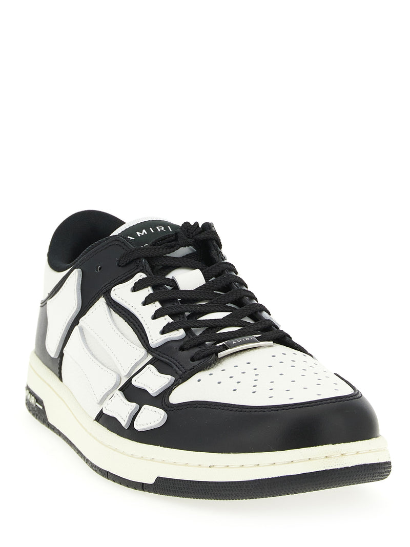 Amiri Bicolor Calfskin Skel Low Top Sneakers