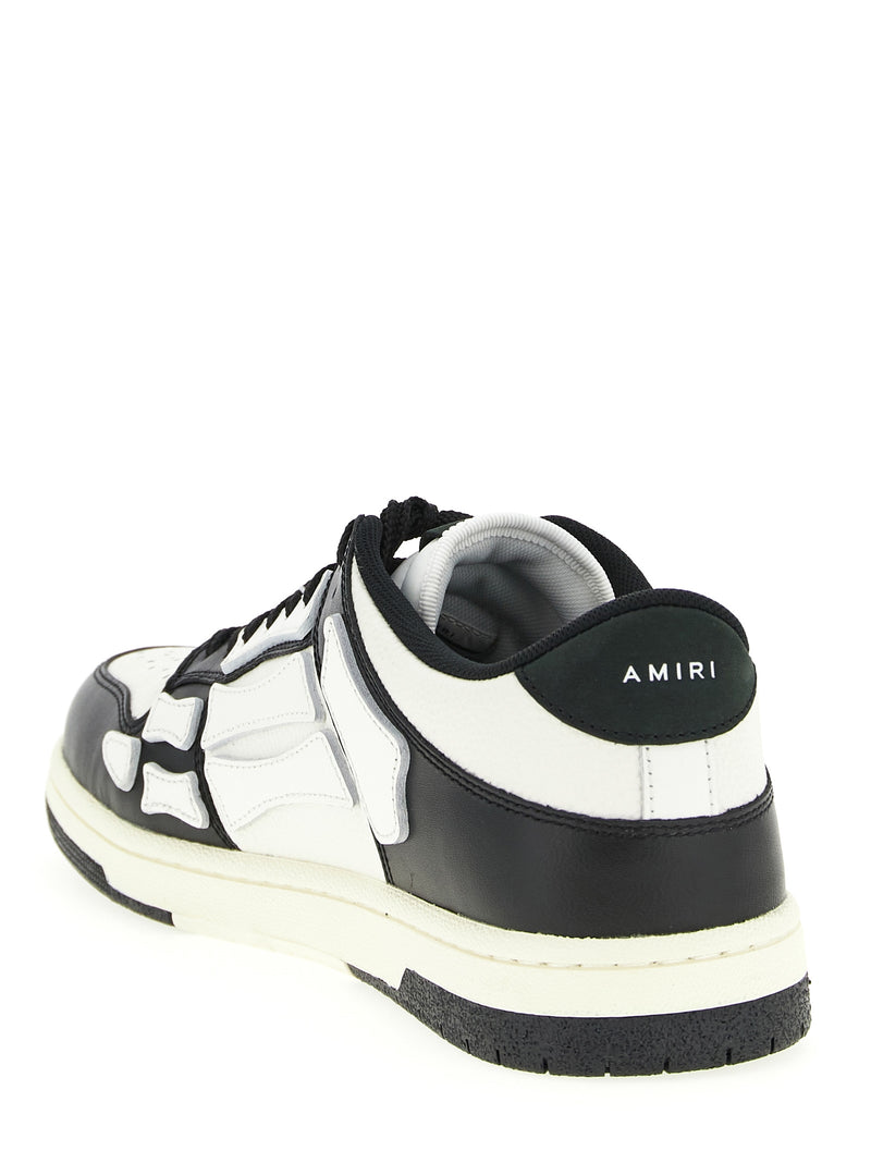 Amiri Bicolor Calfskin Skel Low Top Sneakers