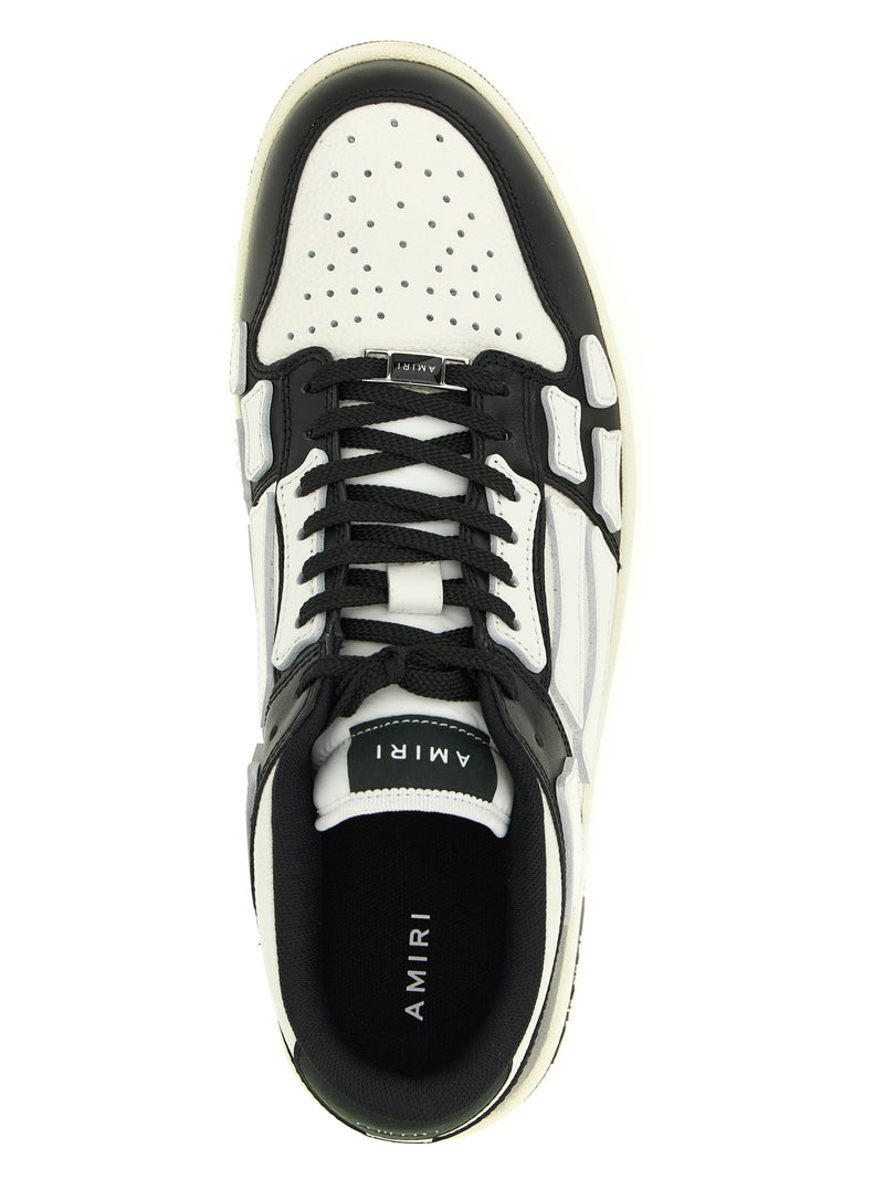 Amiri Bicolor Calfskin Skel Low Top Sneakers