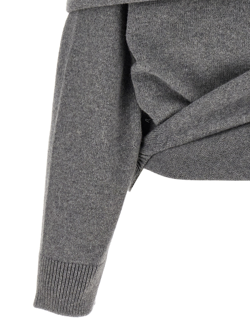Armarium Alida Gray Wool and Cashmere Cardigan